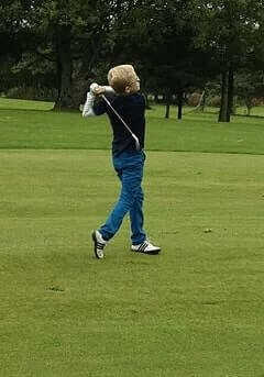 young golfer